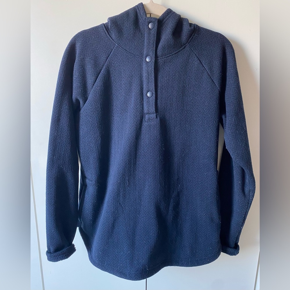 Women’s Navy Blue Columbia Fleece Hooded Pullover